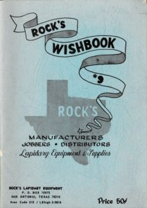 Rock's Lapidary Equipment & Supplies Catalog Cover