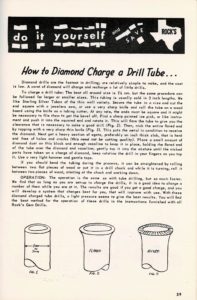 How to Diamond Charge a Drill Tube