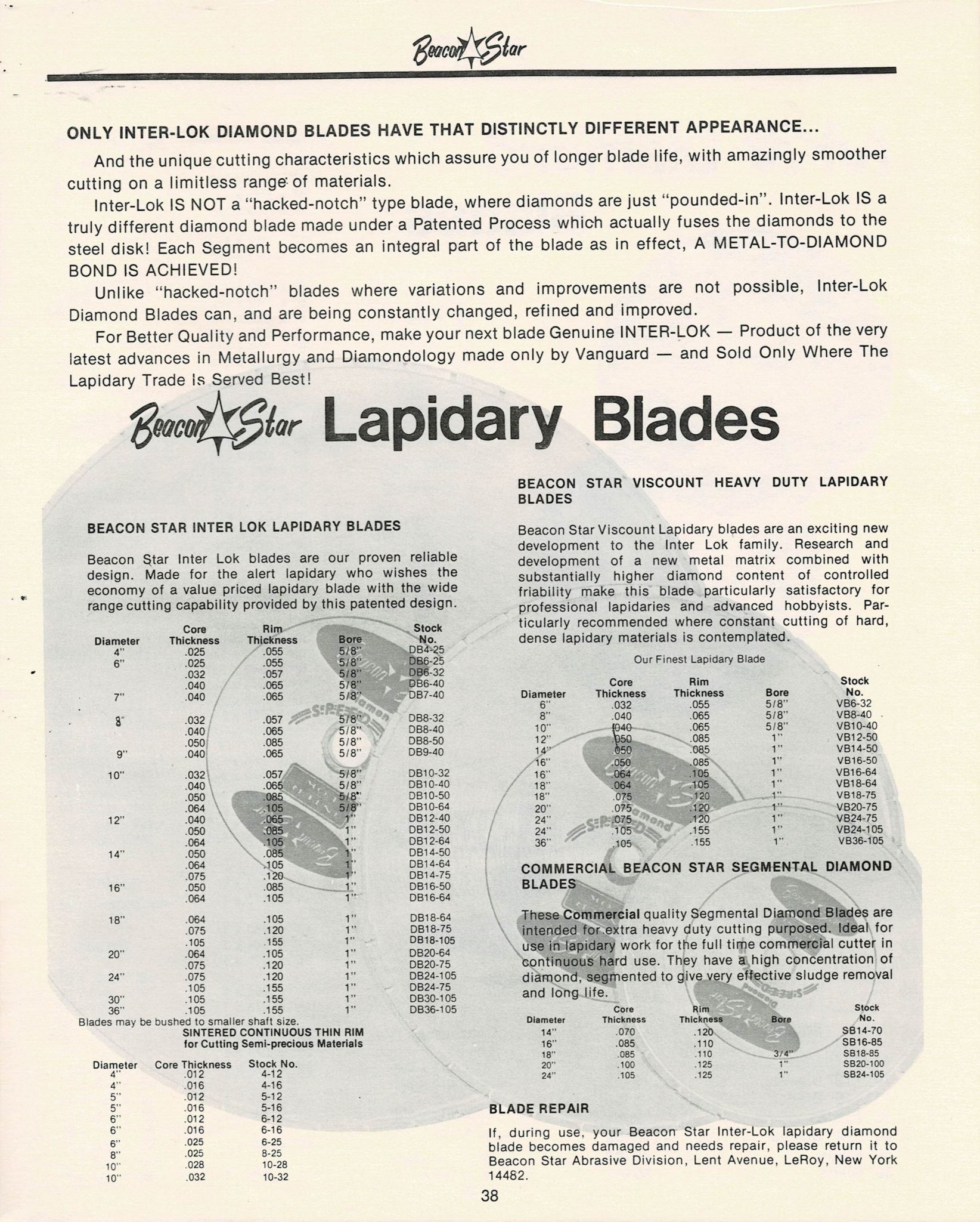 Beacon Star Lapidary Catalog Page 38